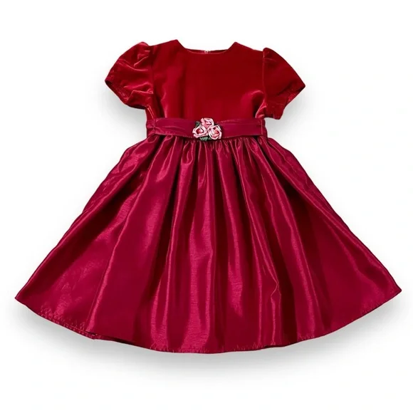 Elegant Red Kids Formal Dress - Picture 1 of 8